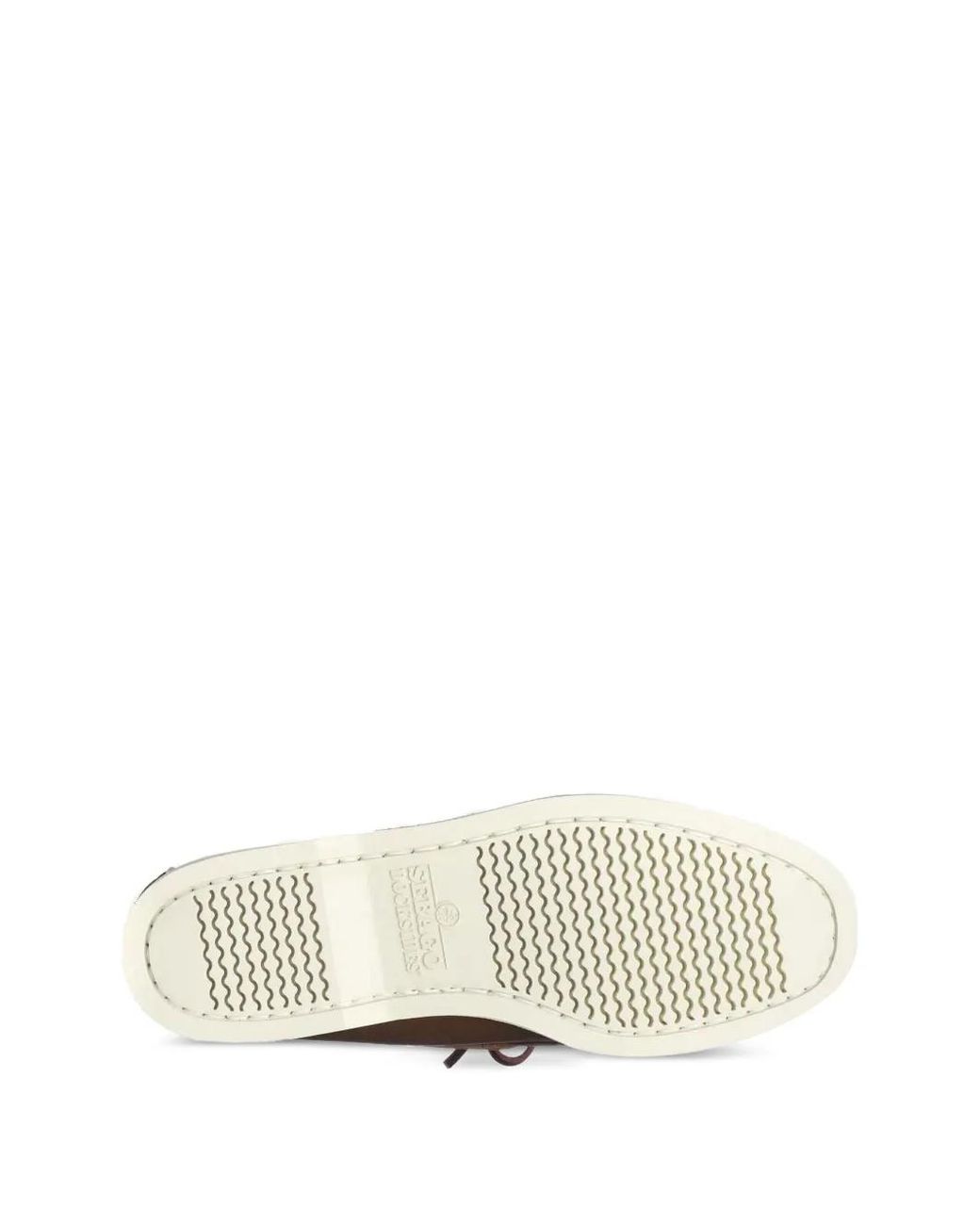 Sebago White Docksides Portland Boat Shoes for men