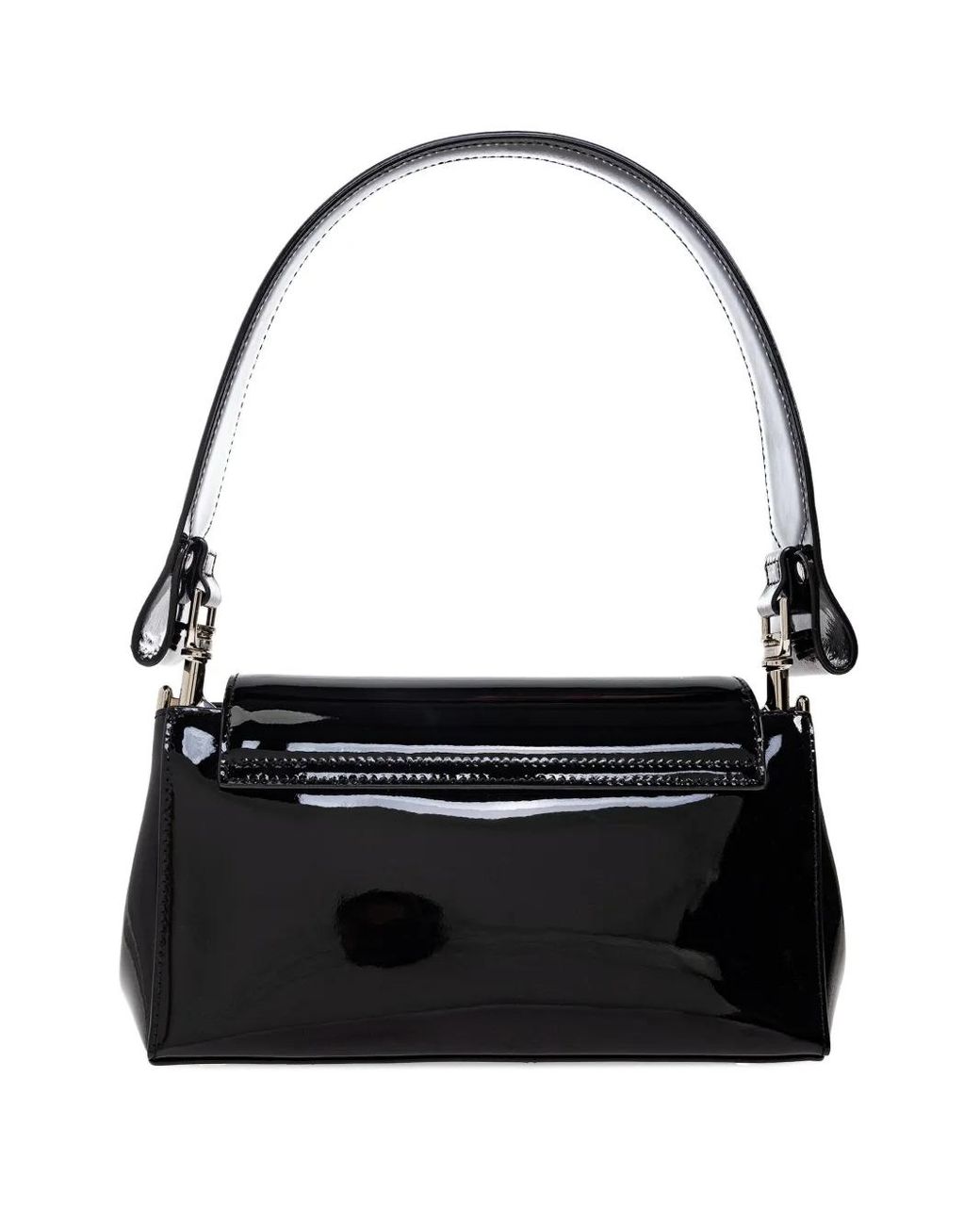 Vivienne Westwood Patent-Leather Orb Shoulder Bag in Black | Lyst
