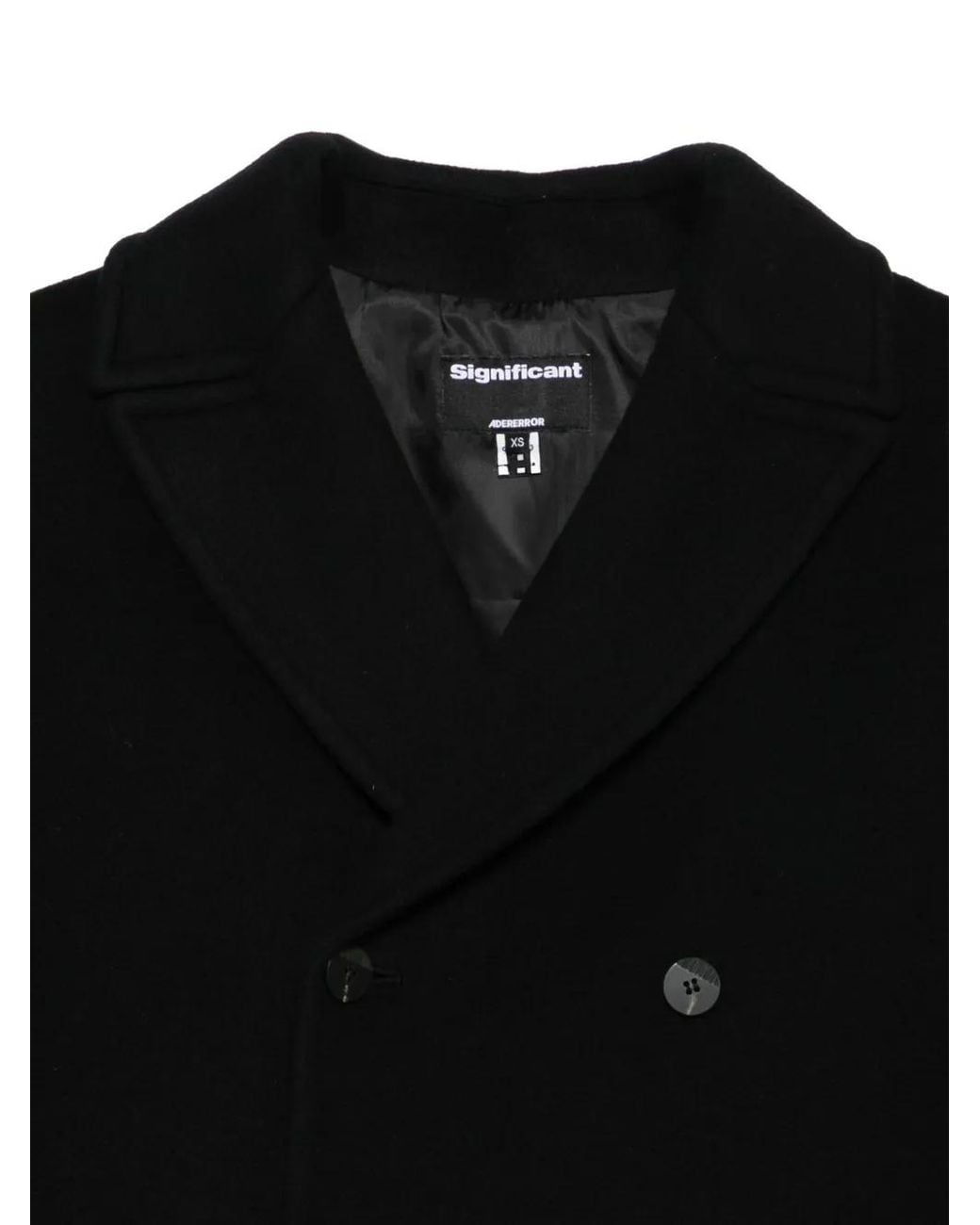 Adererror Black Double-Breasted Blazer