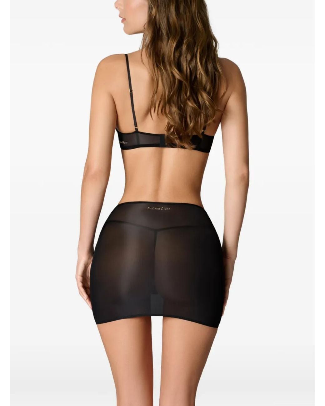 Maison Close Gray Double Sens Shapewear Skirt