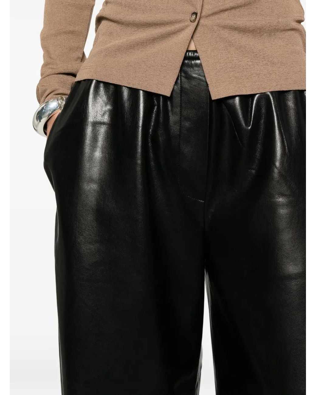Nanushka Black Zoela Trousers