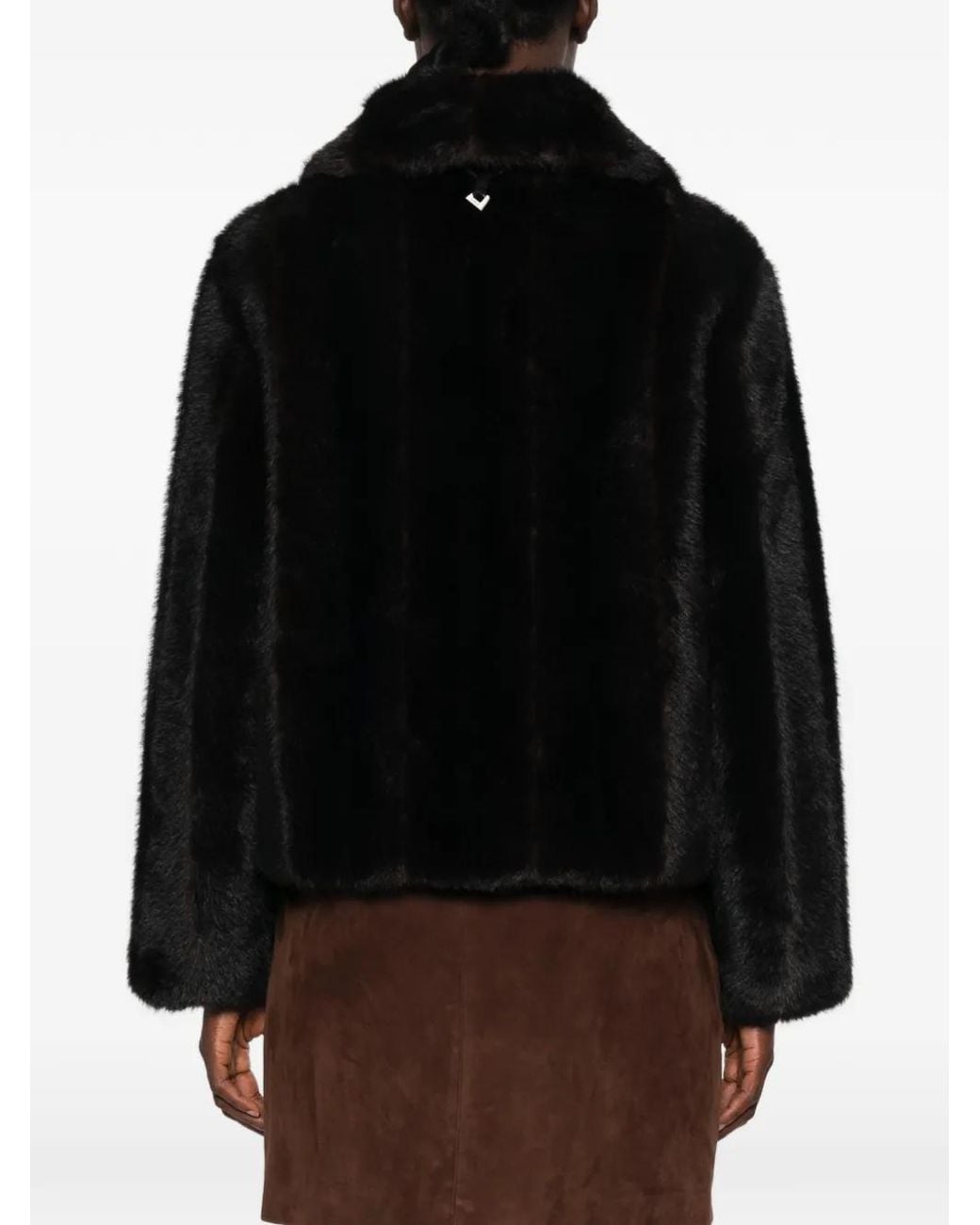 Apparis Black Elis Shaved Mink Jacket