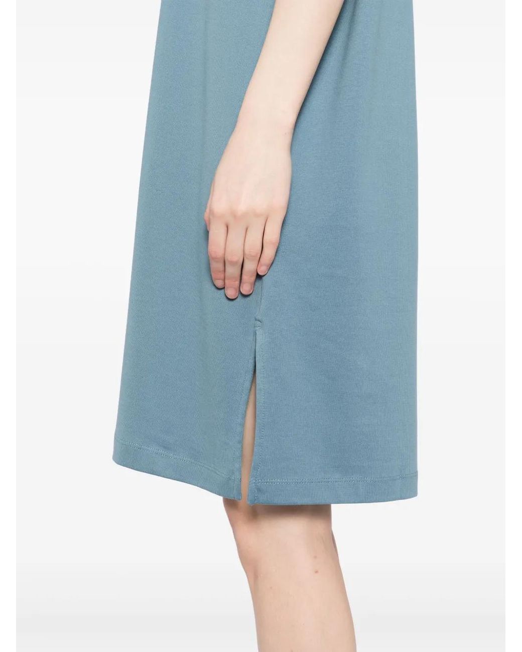 Lacoste Blue Cotton-Jersey T-Shirt Dress