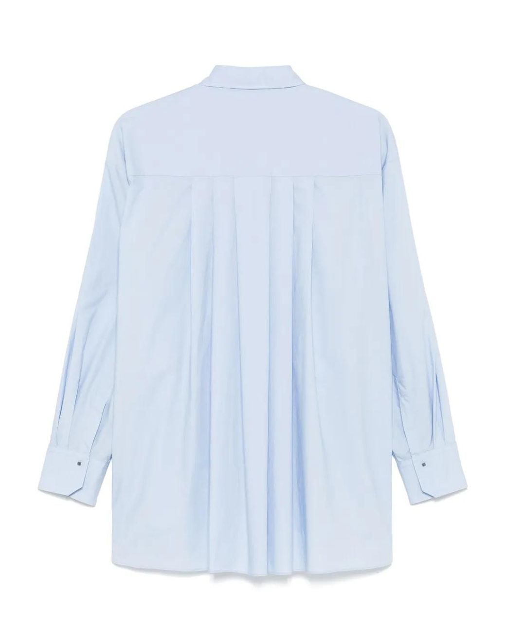 Antonelli Blue Pleated Shirt