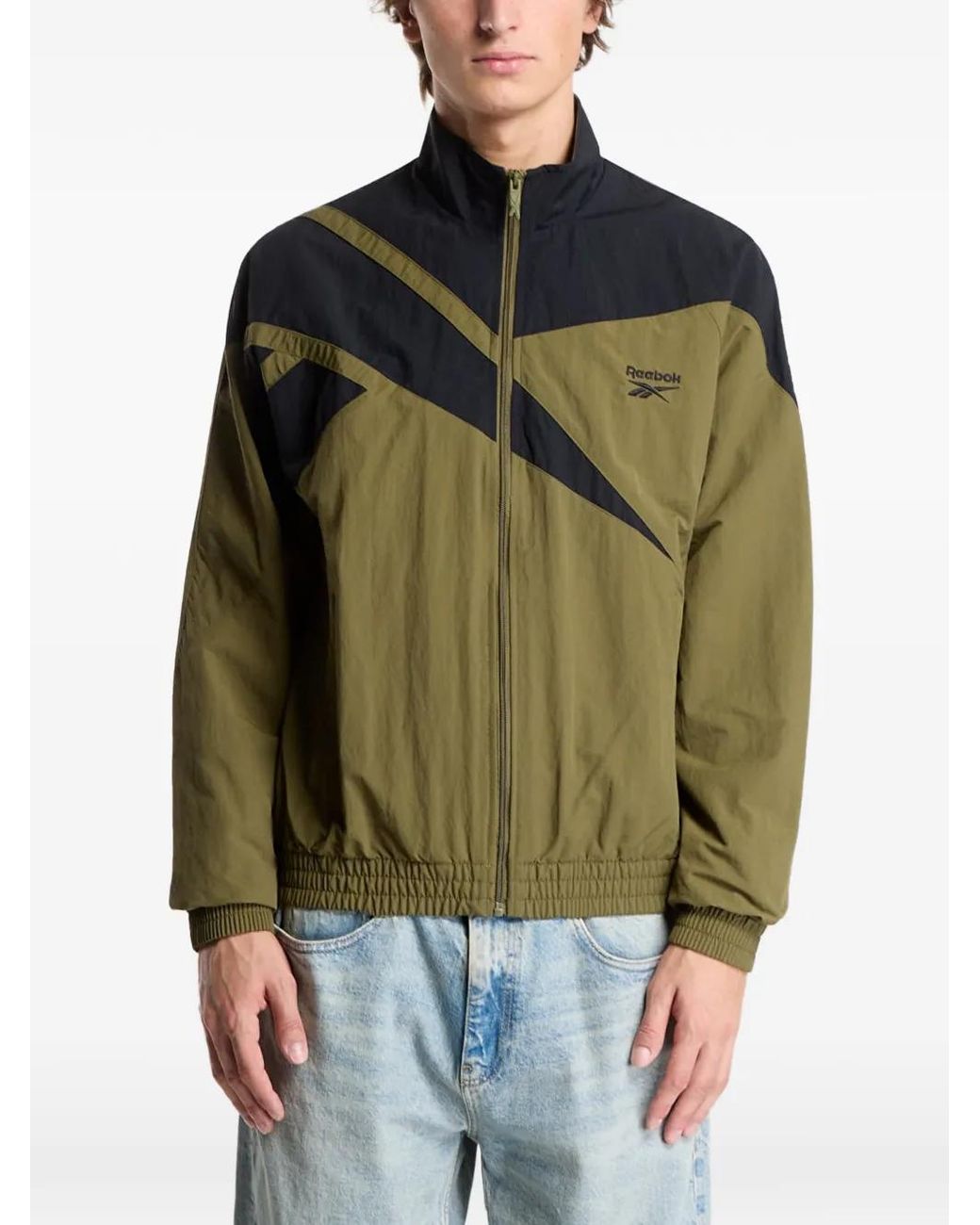 Reebok Green Vector Zip-Up Jacket for men