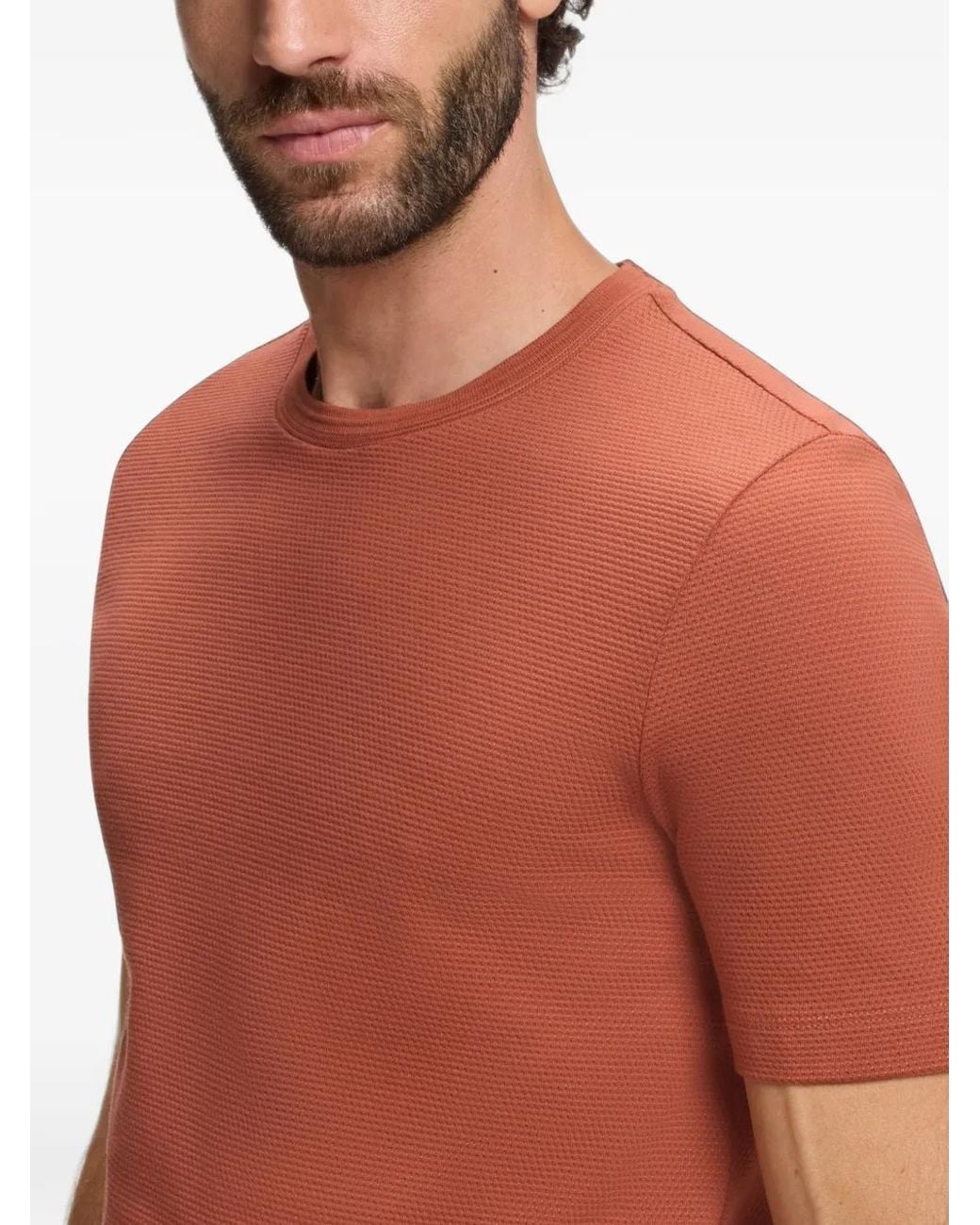 Boss Red Bubble-Jacquard Structure T-Shirt for men