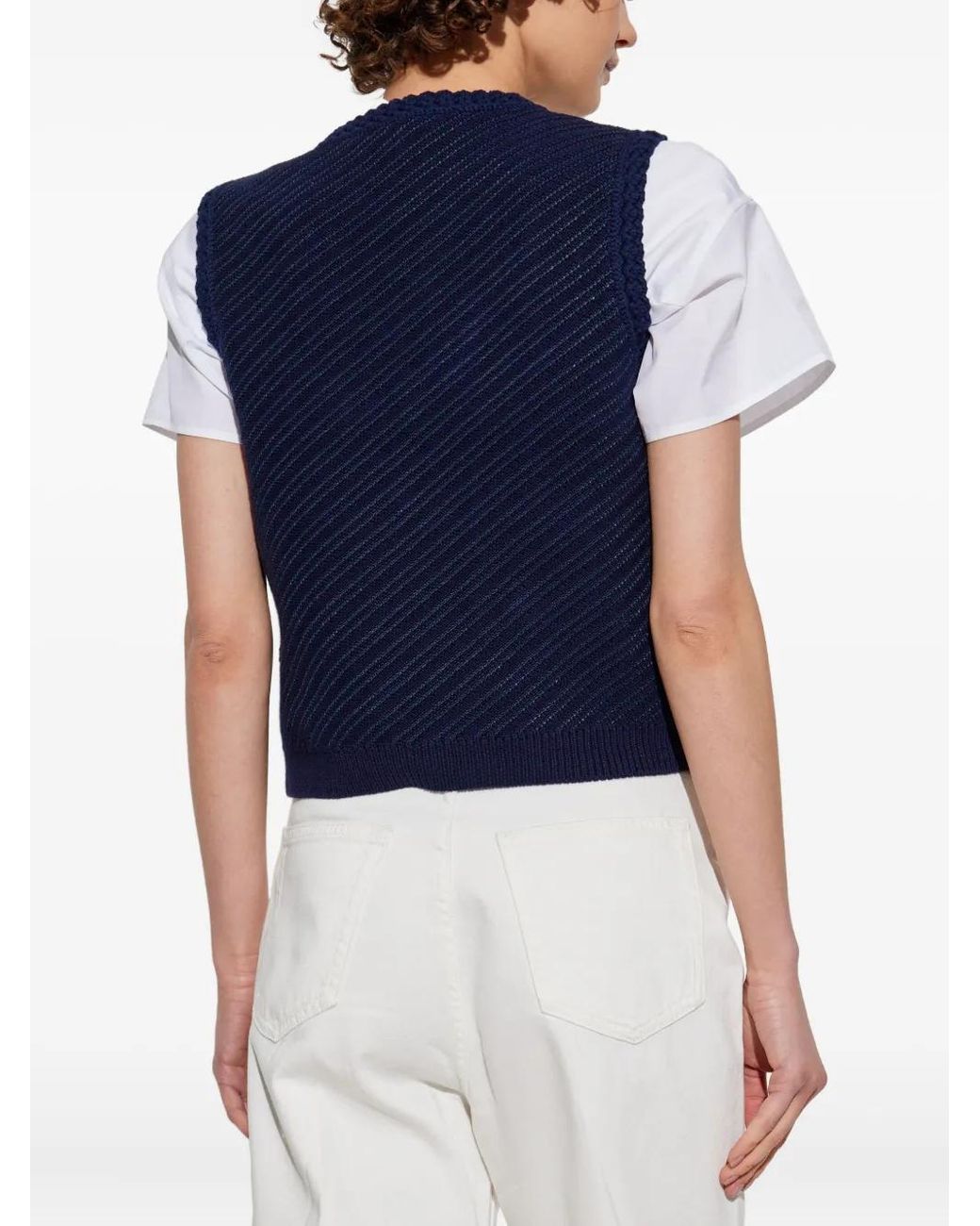 Rag & Bone Blue Knitted Vest