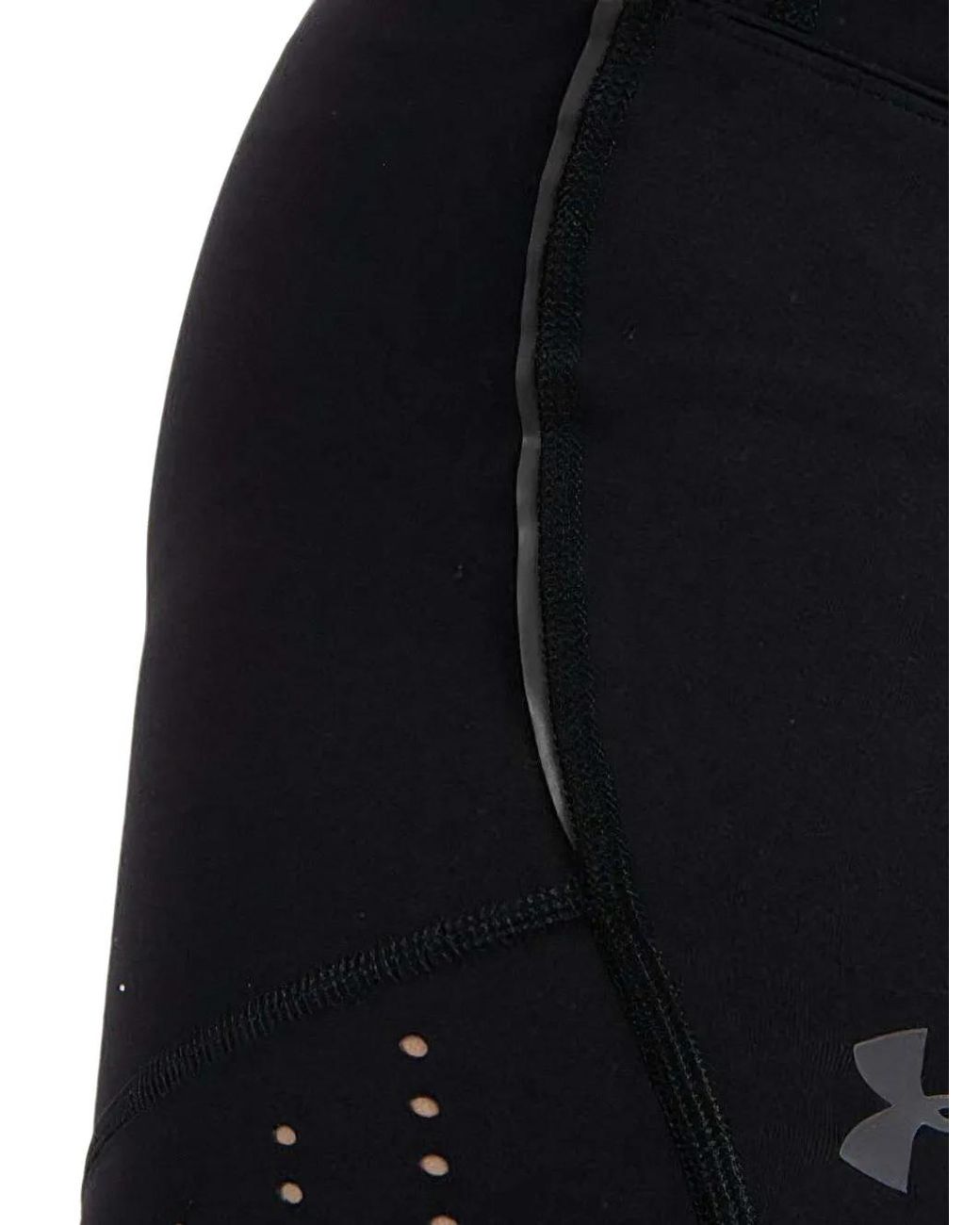 Under Armour Black Speedpocket Logo-Print Perforated Trousers for men