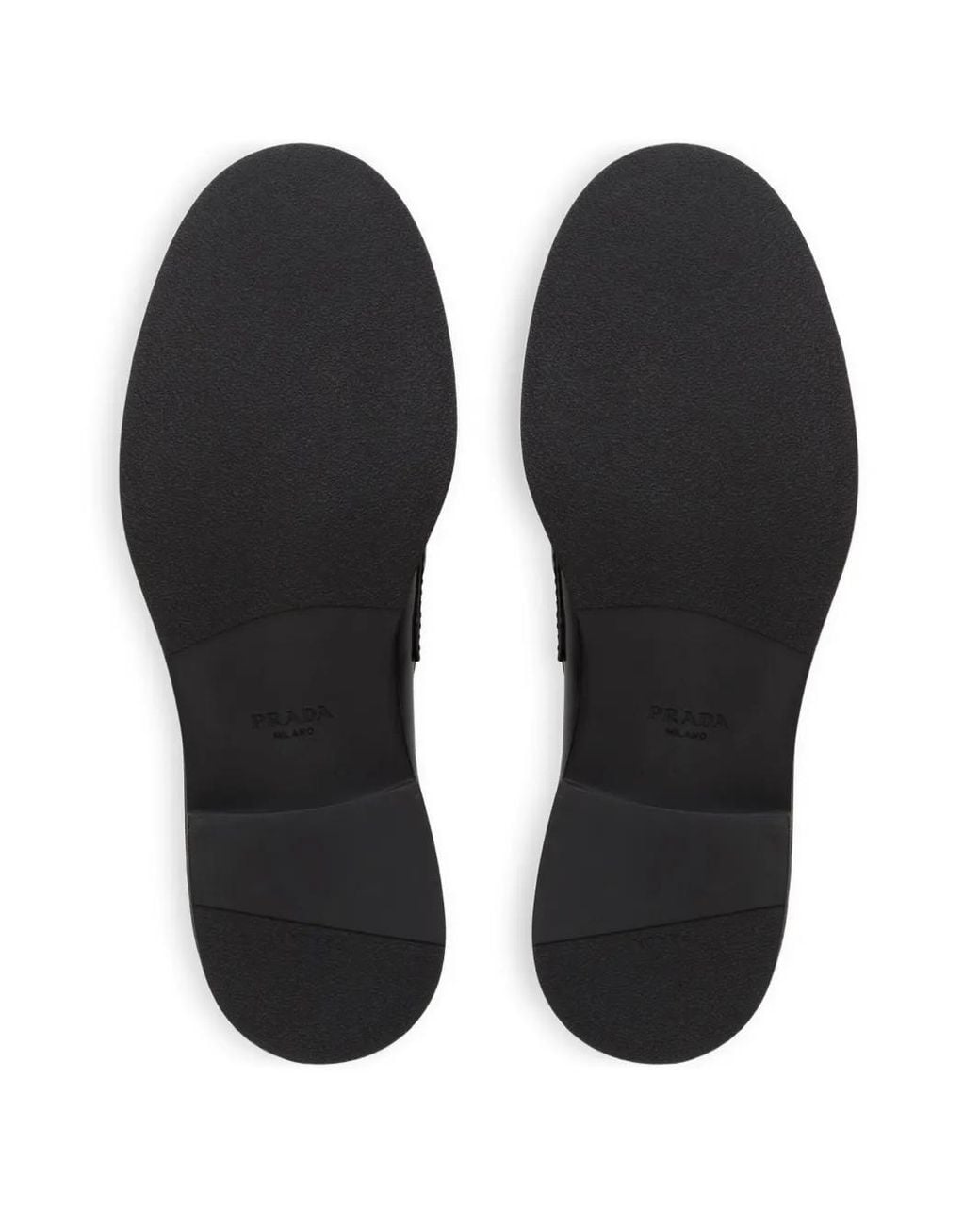 Prada Black Chocolate Brushed-Leather Loafers for men