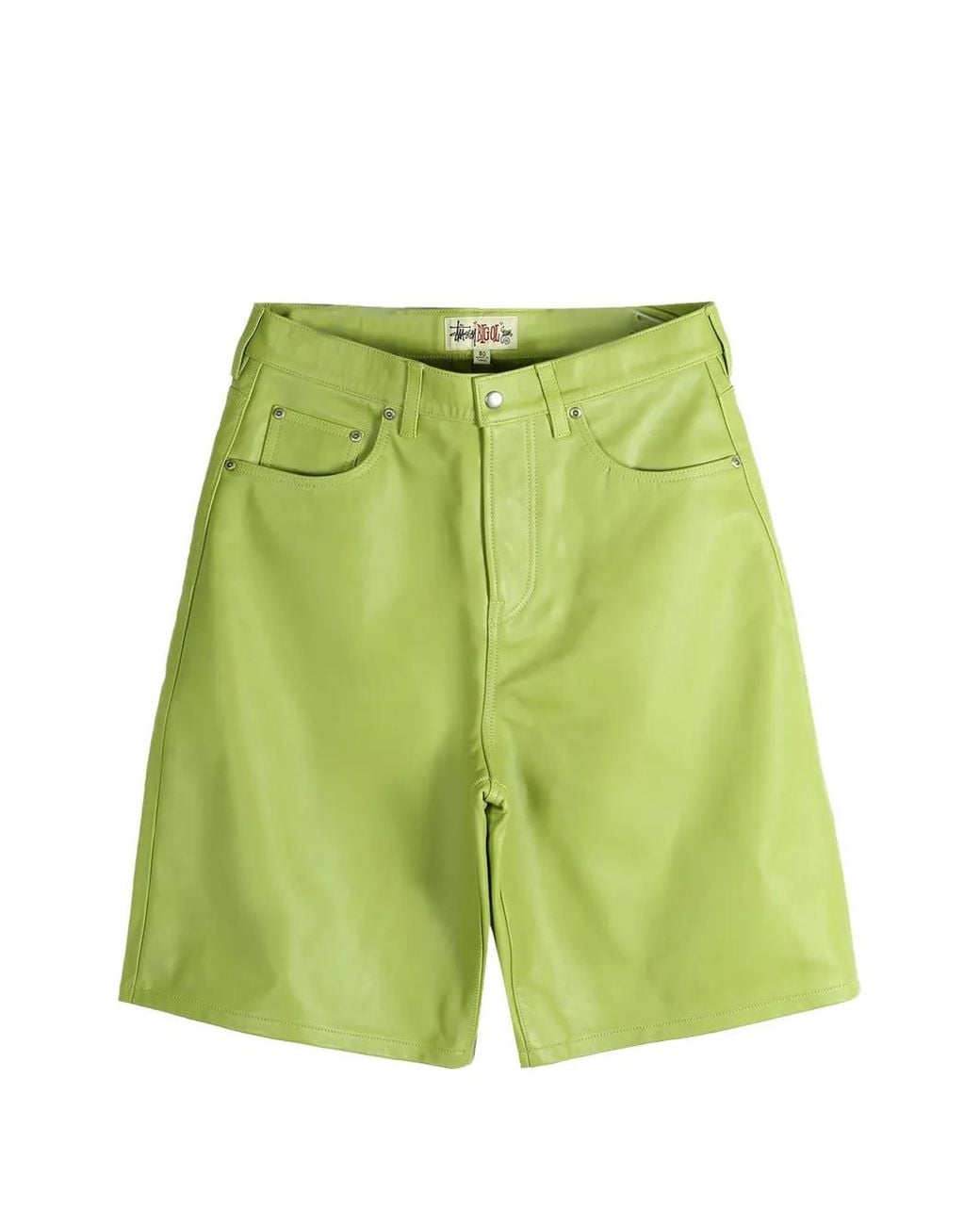 メンズ Stussy レザー ショートパンツ グリーン | Lyst