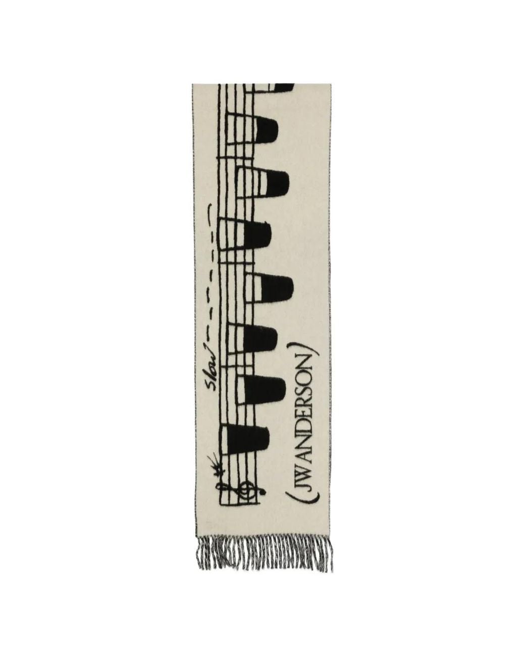J.W. Anderson White X Guinness Smooth Tempo Scarf