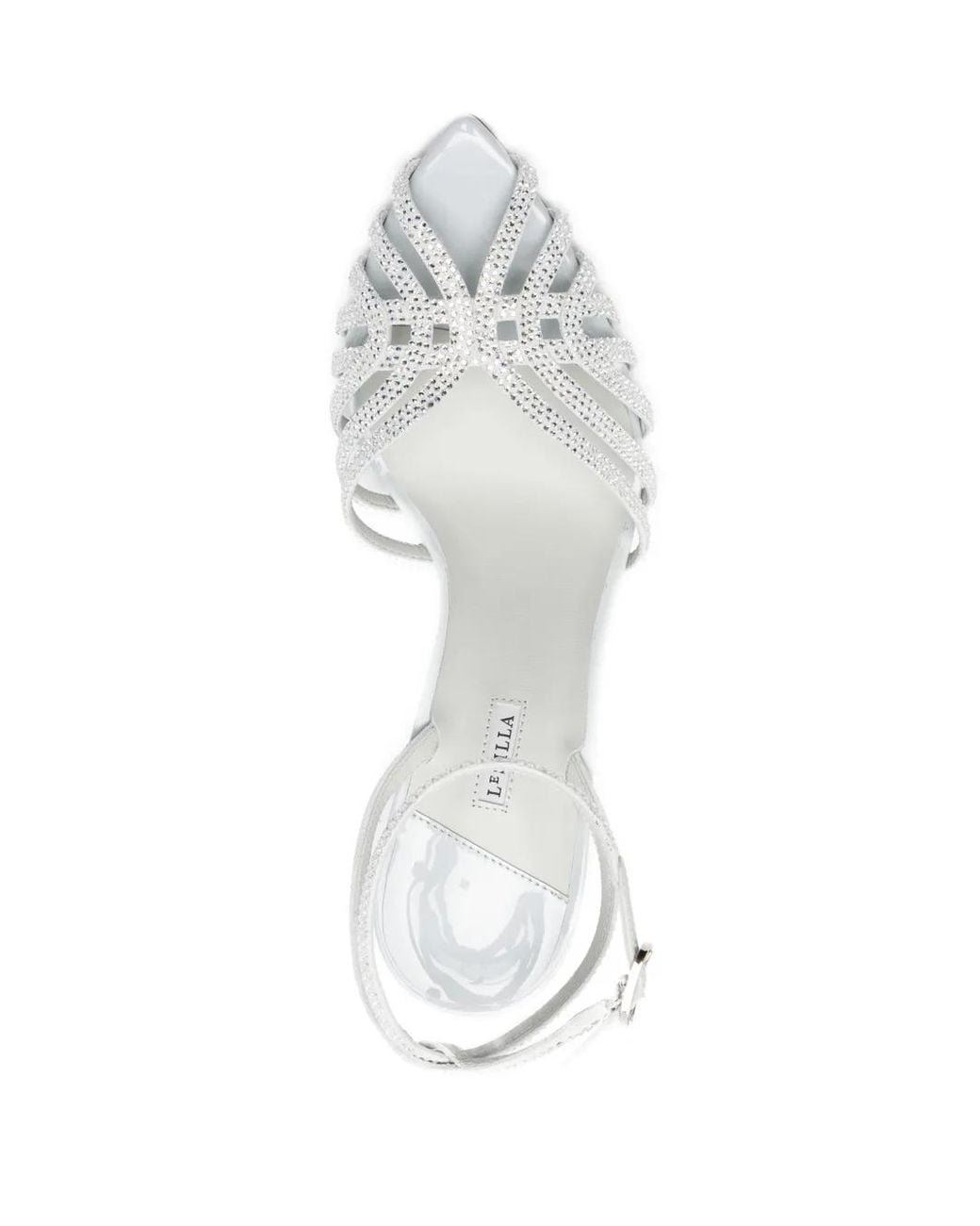 Le Silla White Embrace Heeled Sandals