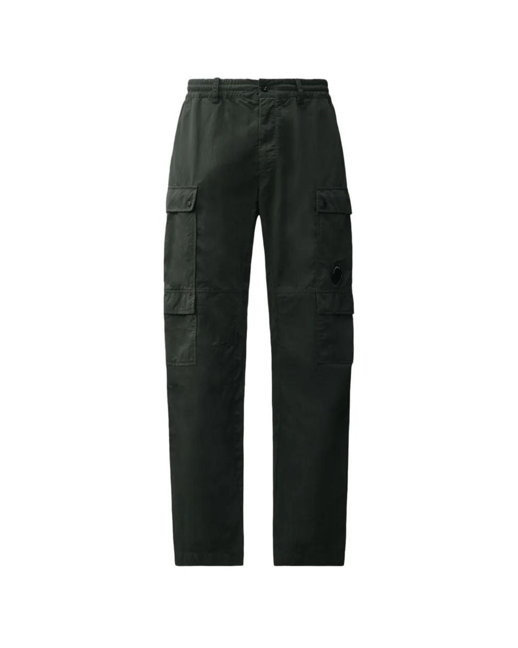 C P Company Gray T-Flatt Regular Cargo Trousers for men