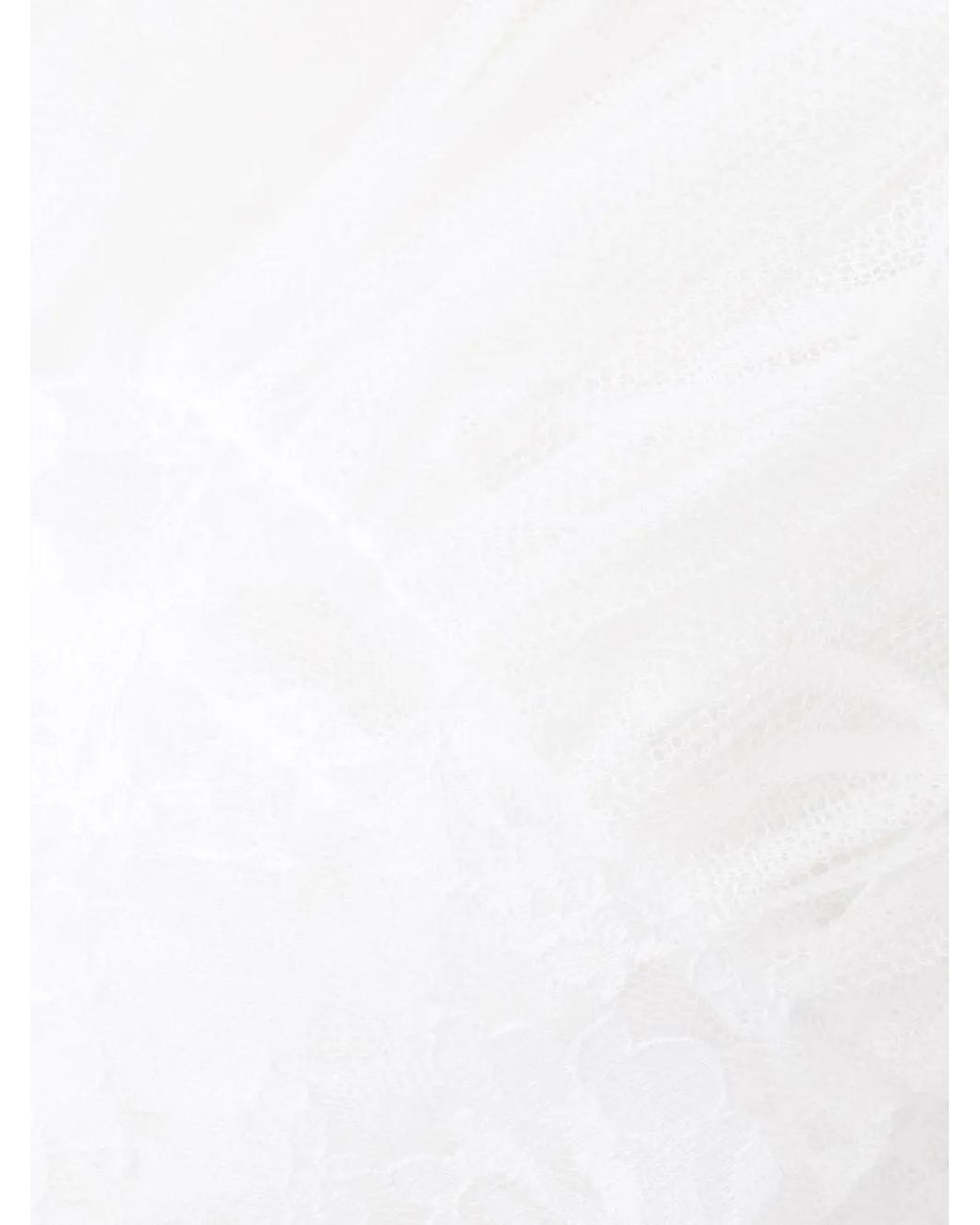 Philosophy Di Lorenzo Serafini White Ruffled Lace Minidress