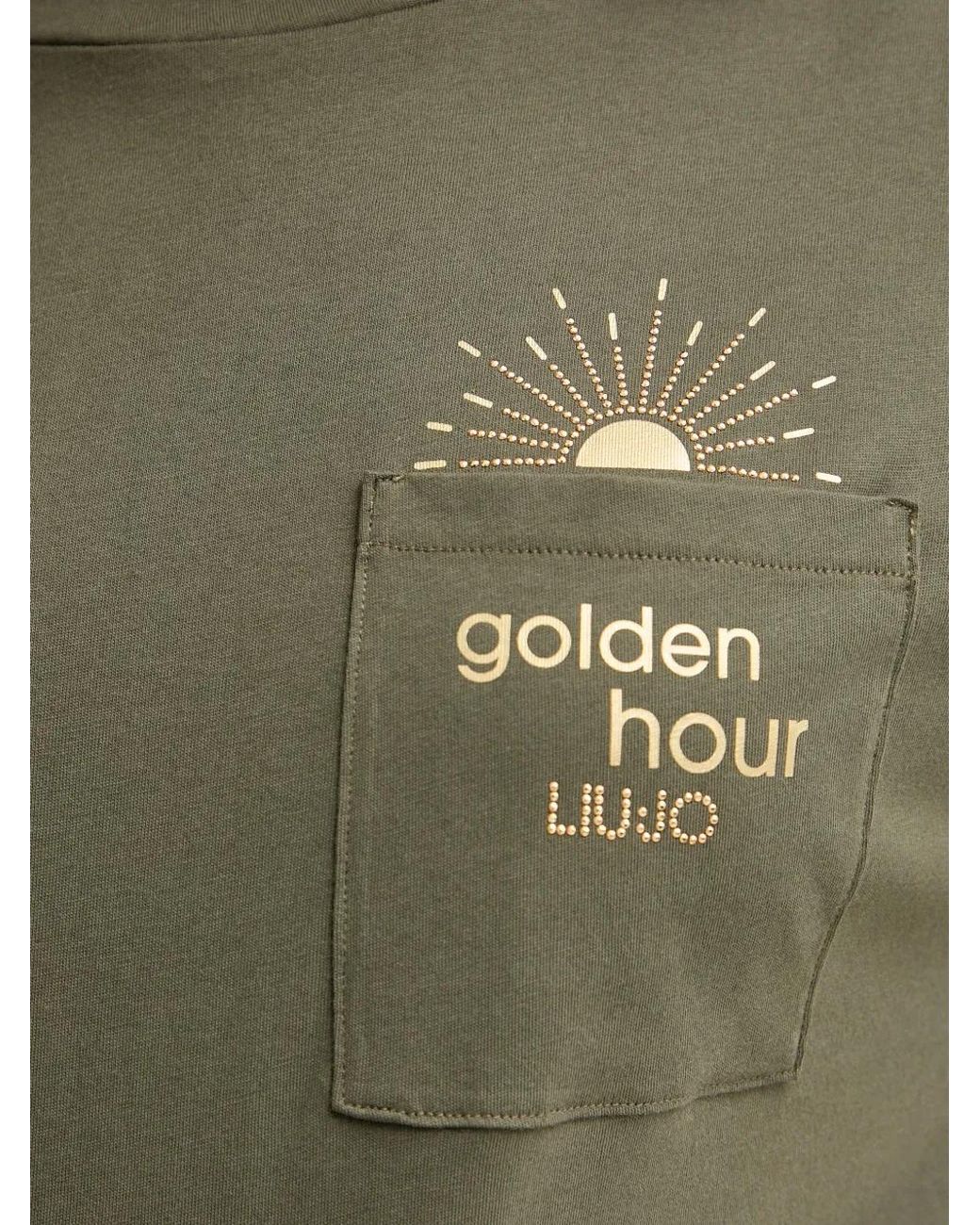 Liu Jo Green T-Shirt With Pocket