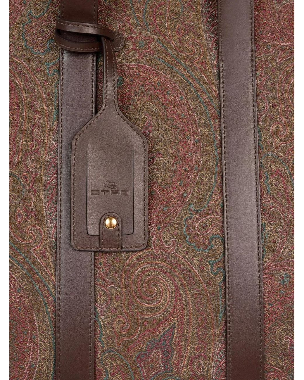Etro Brown Large Paisley-Print Travel Bag for men