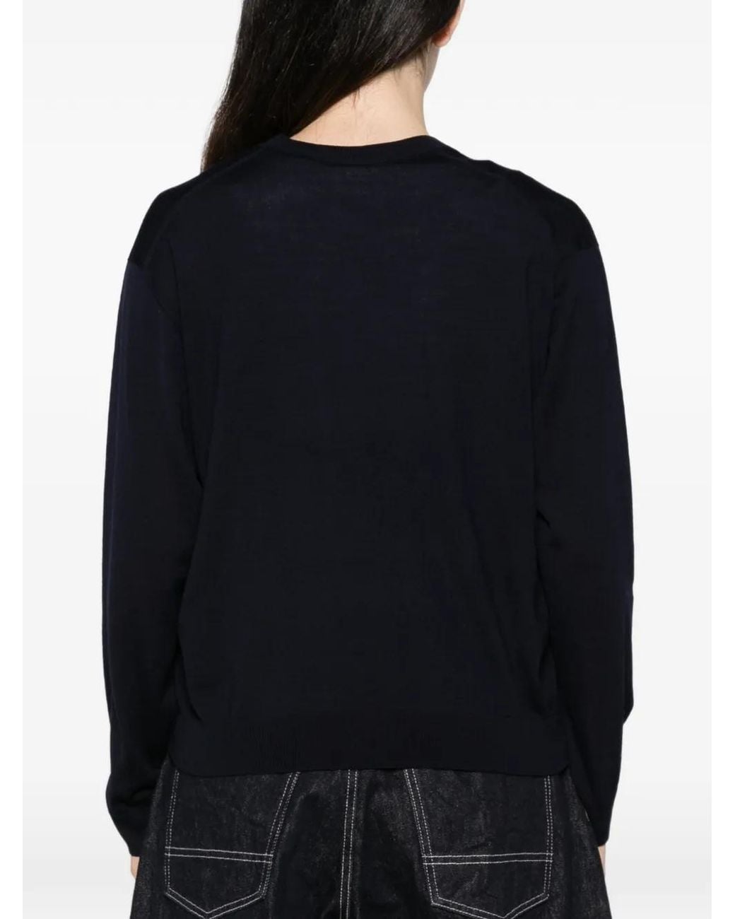 Liviana Conti Blue V-Neck Sweater