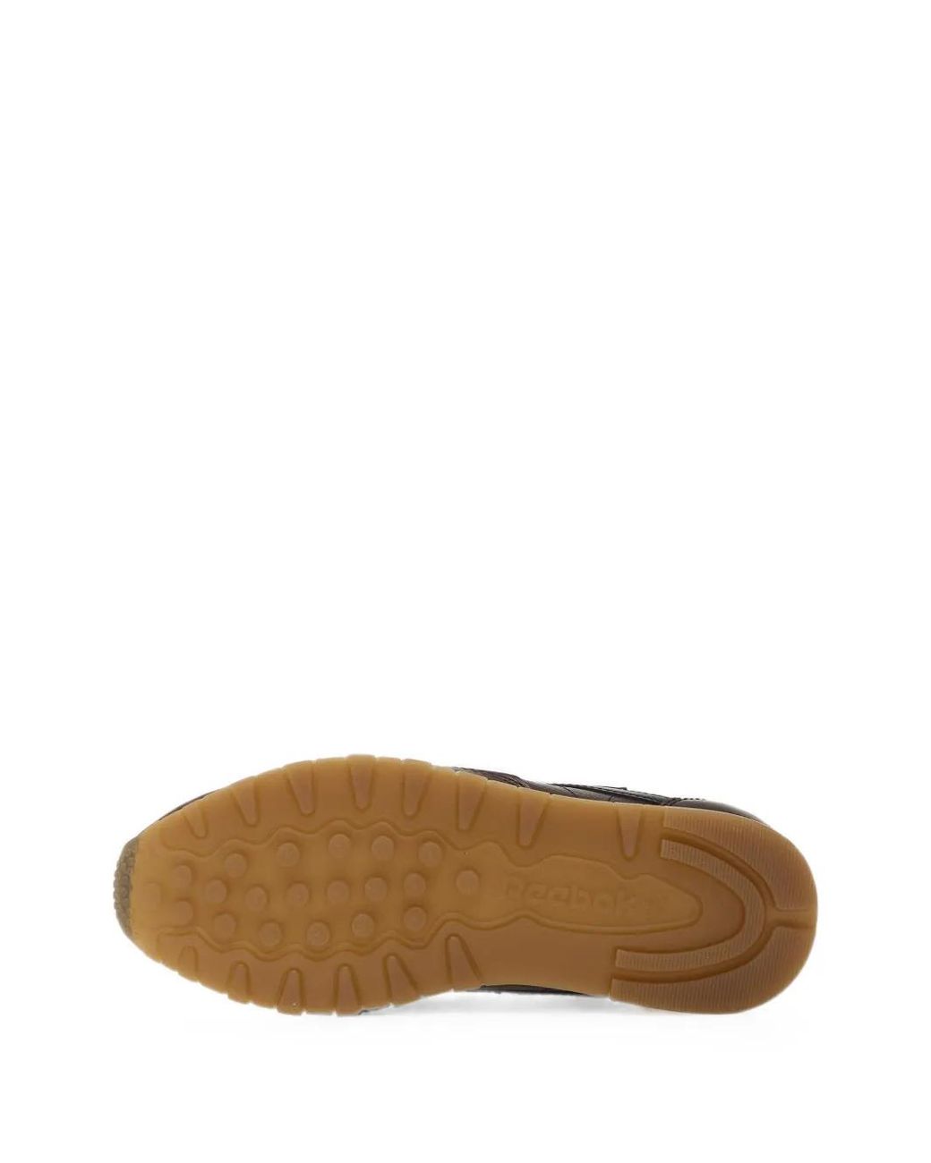 Reebok Black Classic Leather Lace-Up Sneakers