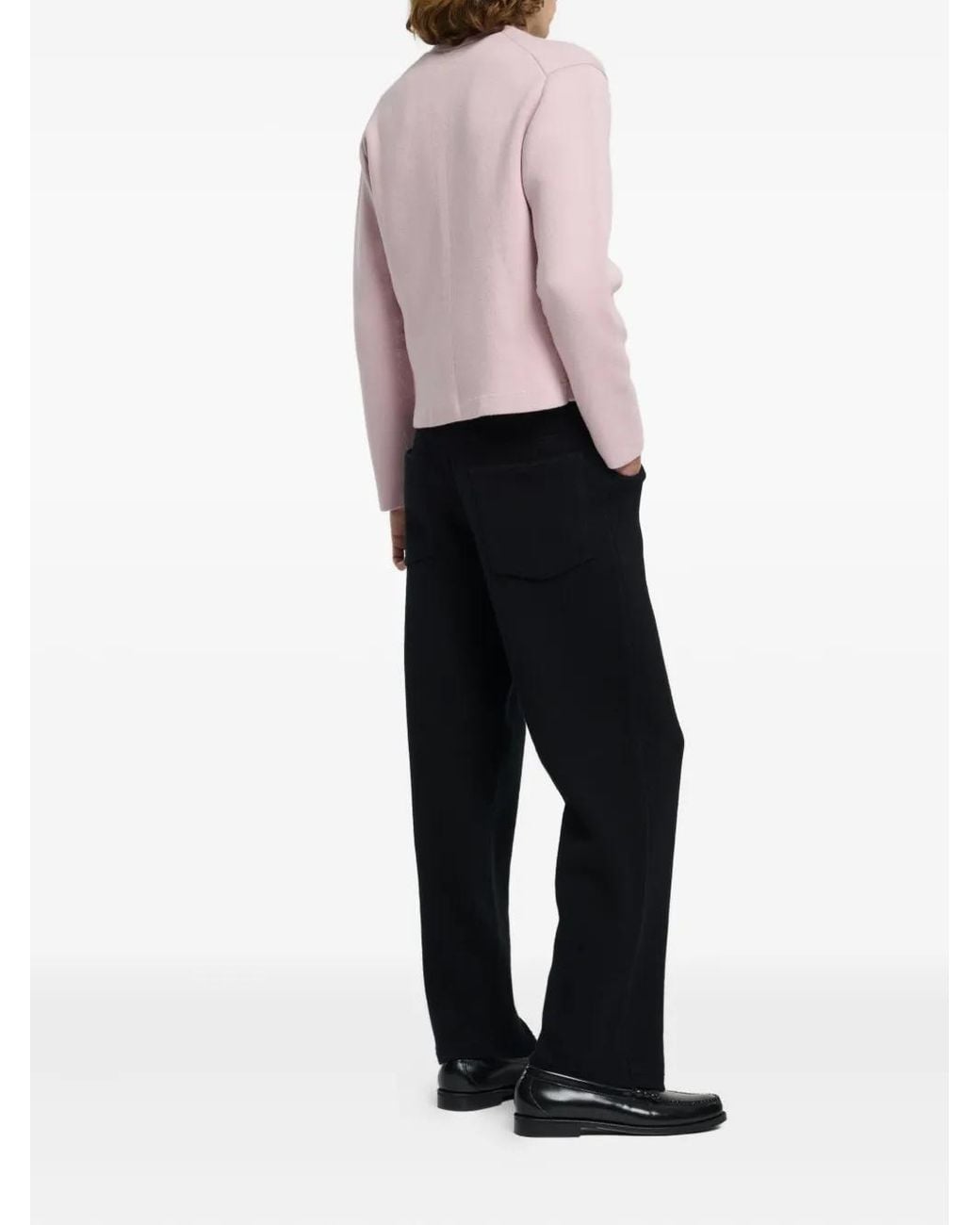 Barrie Pink V-Neck Button Cardigan