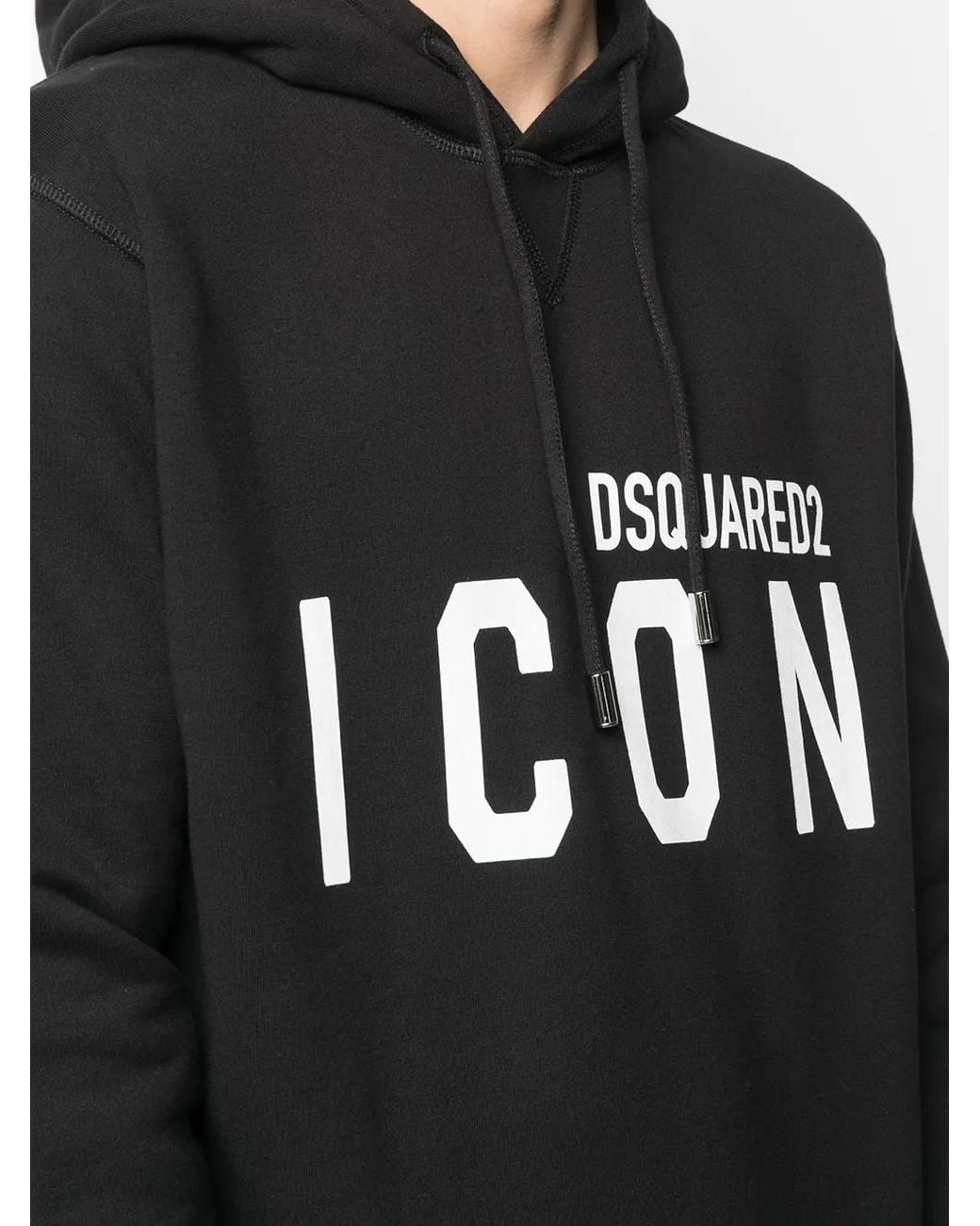 DSquared² Black Icon Hoodie for men