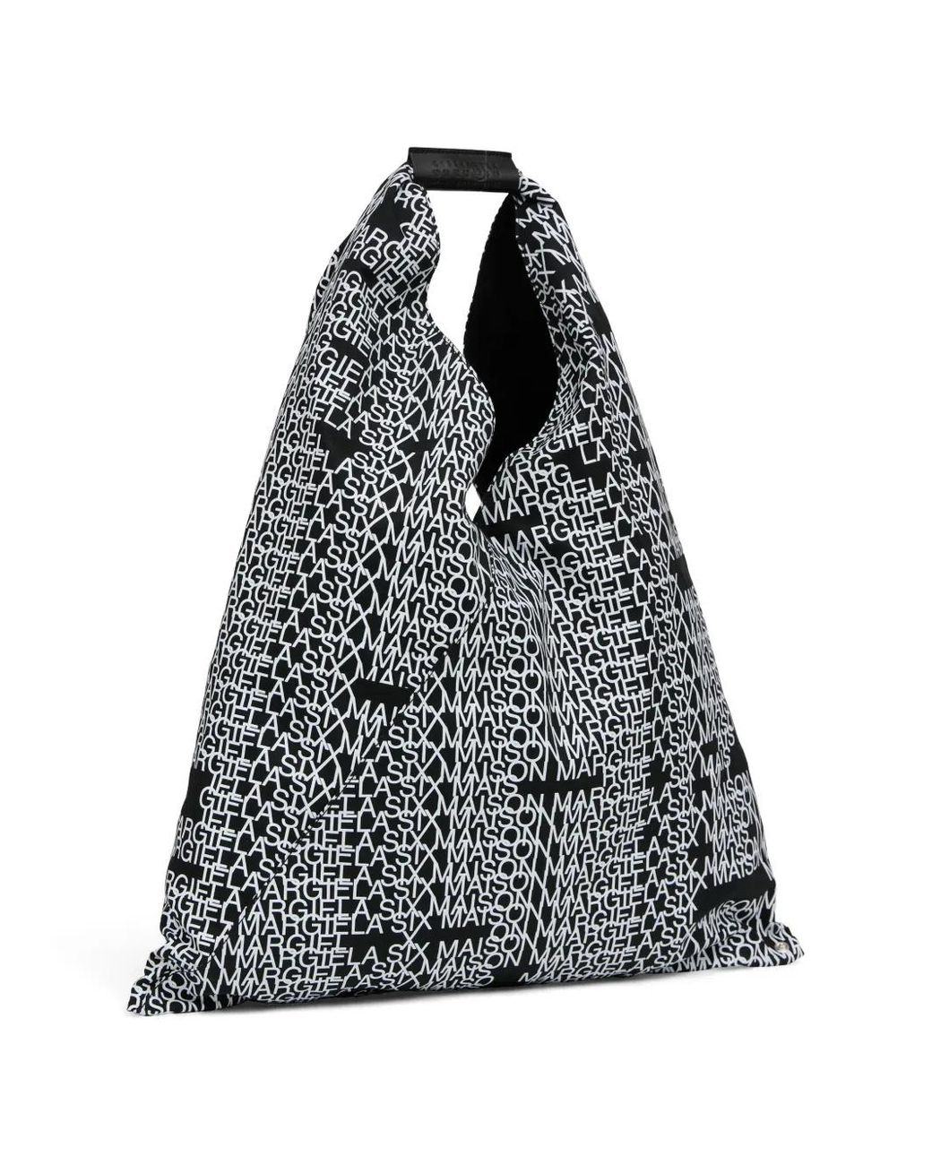 MM6 by Maison Margiela Black Japanese Logo-Print Handbag