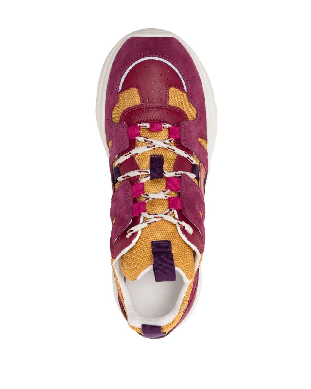Isabel Marant Pink Garnet Sneakers Polyester, Leather