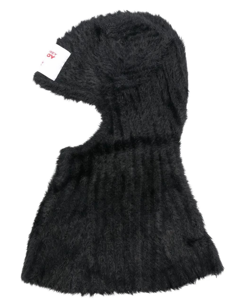 Charles Jeffrey Black Fluffy Ears Balaclava for men