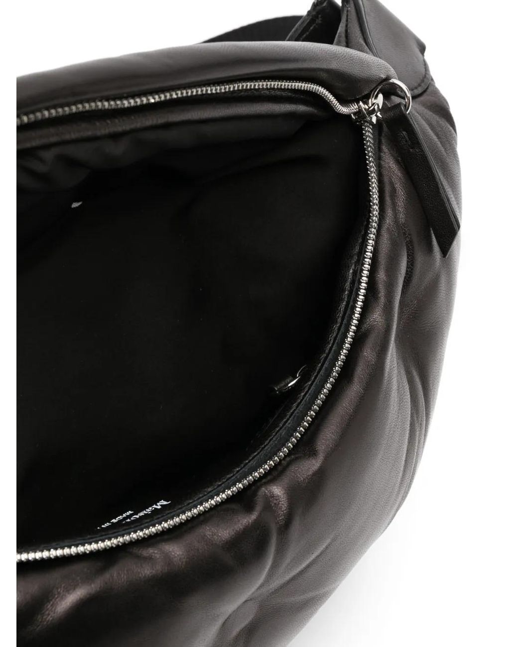 Maison Margiela Black Quilted Leather Belt Bag