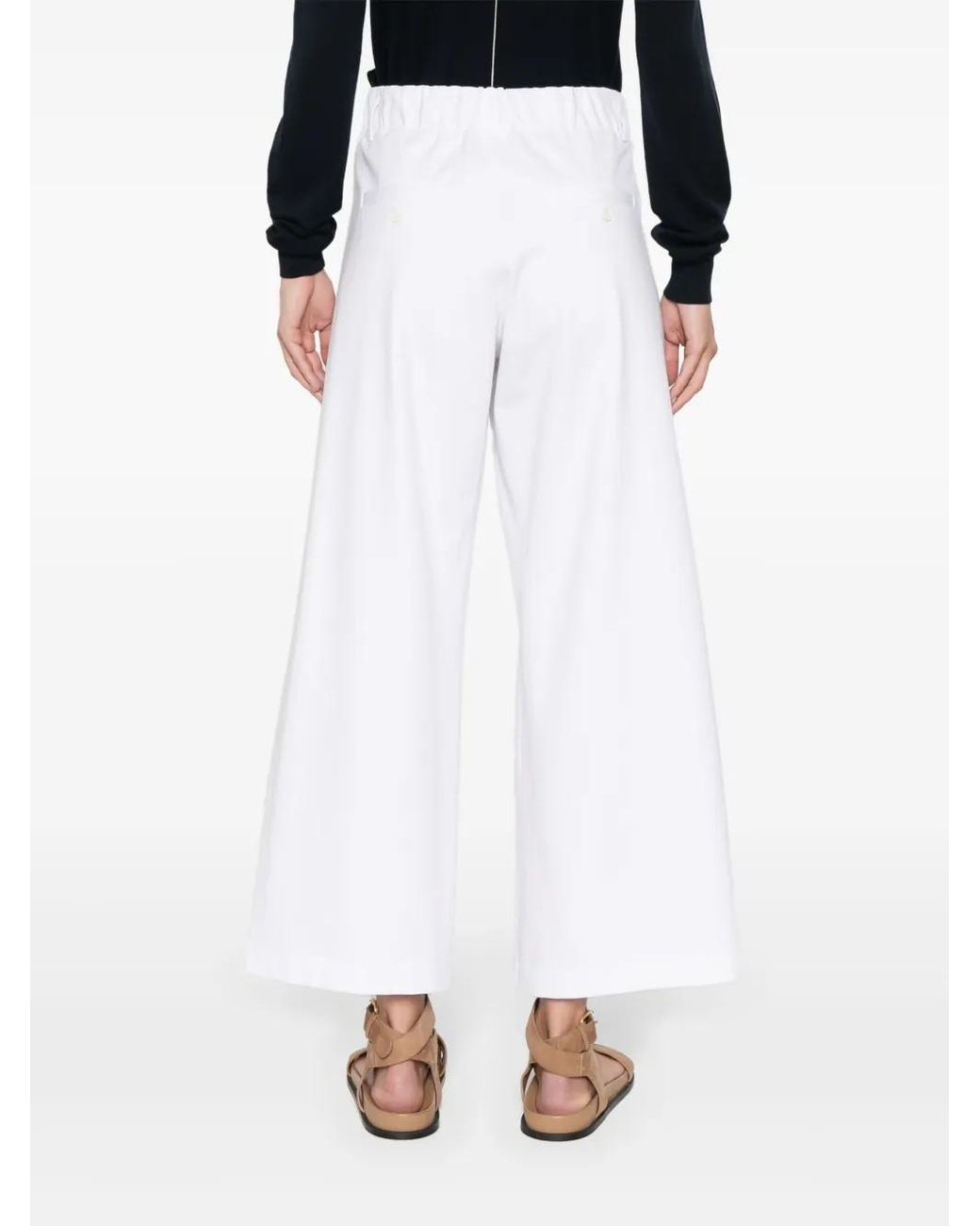 Brunello Cucinelli White Couture Interlock Trousers