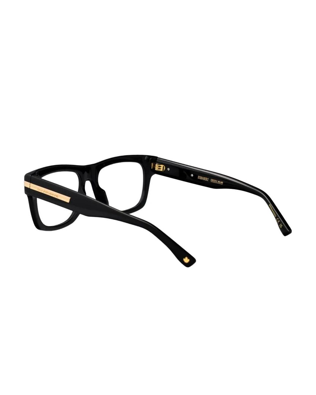 DSquared² Black D20163 Square-Frame Glasses for men