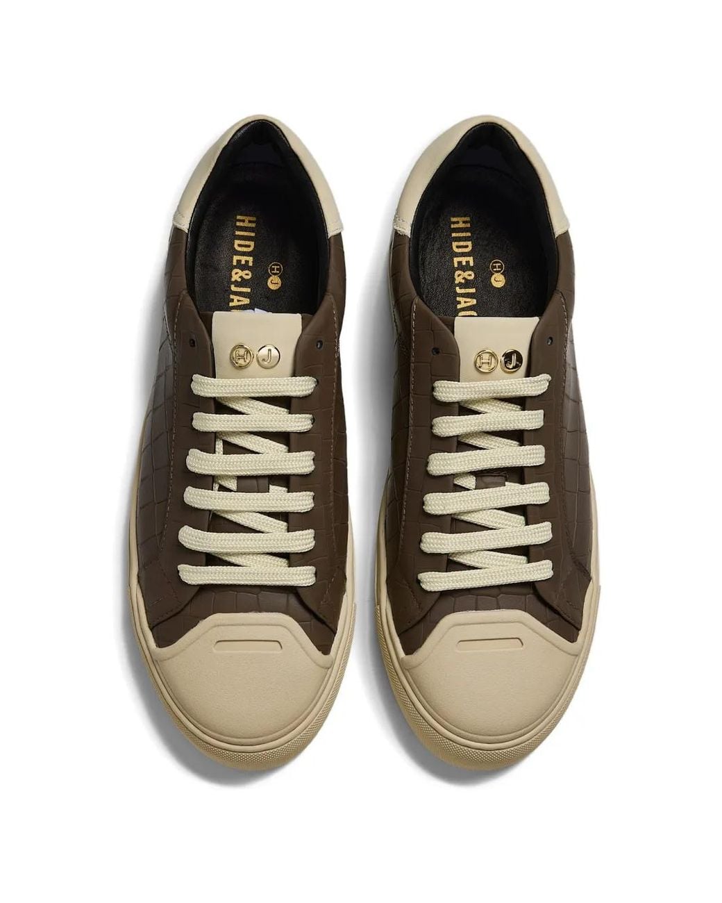 HIDE & JACK Brown Essence Low-Top Sneakers