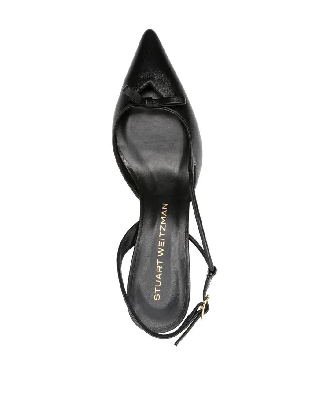 Stuart Weitzman Black Tully 50Mm Slingback Pumps