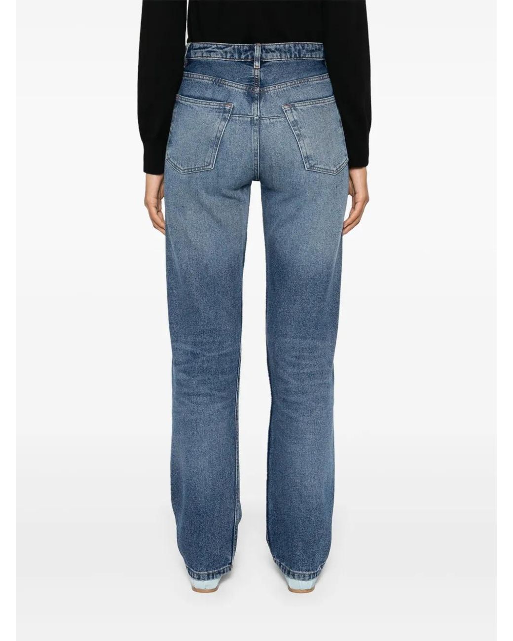 A.P.C. Blue Kylie Straight Leg Jeans