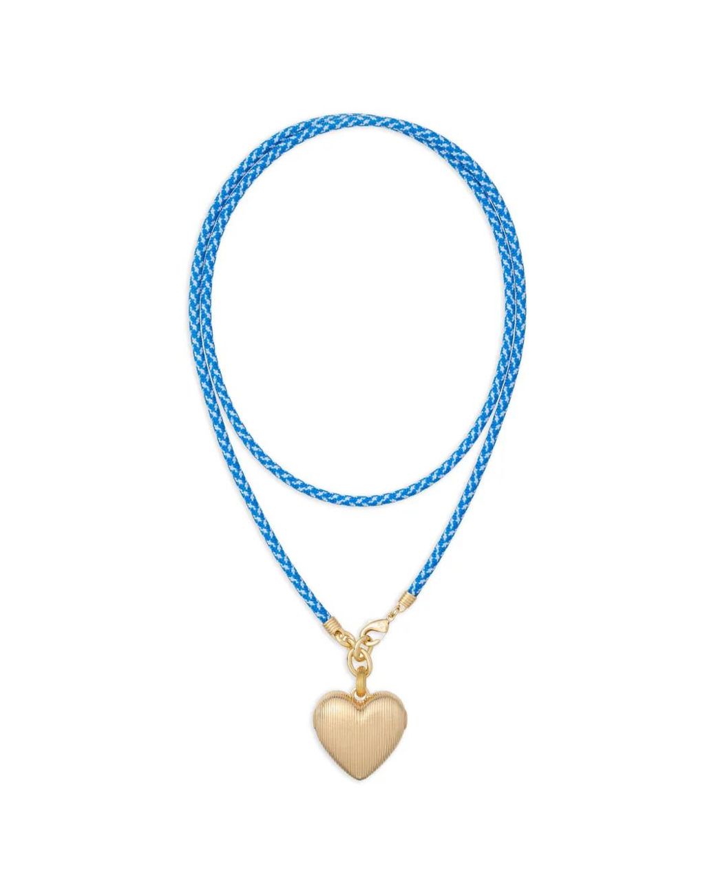 Roxanne Assoulin Blue The Long Happy Cord Charm Necklace