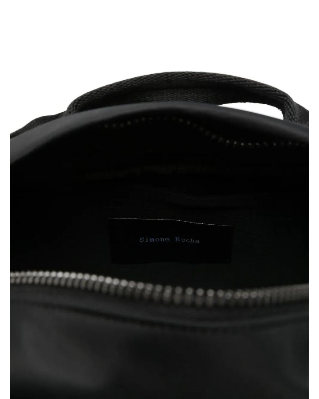 Simone Rocha Black Beaded Classic Bow Crossbody Bag