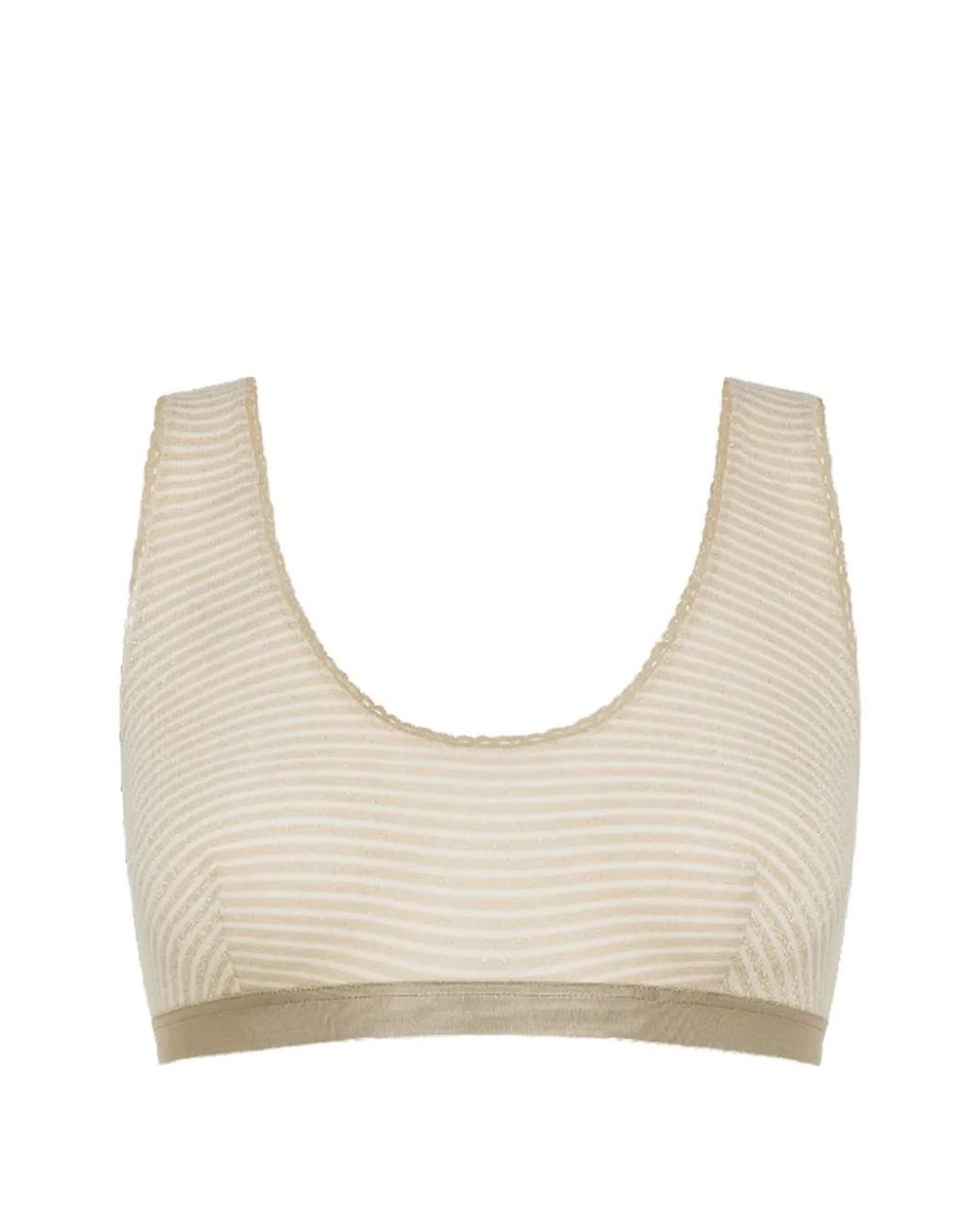 Momoní Natural Poppies Striped Jersey Bra