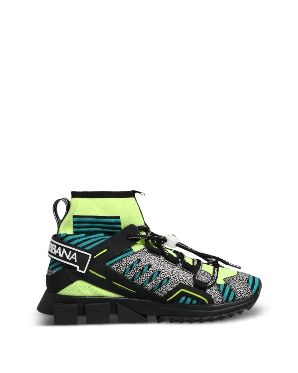 Dolce & Gabbana Green Sorrento Panelled Sneakers for men