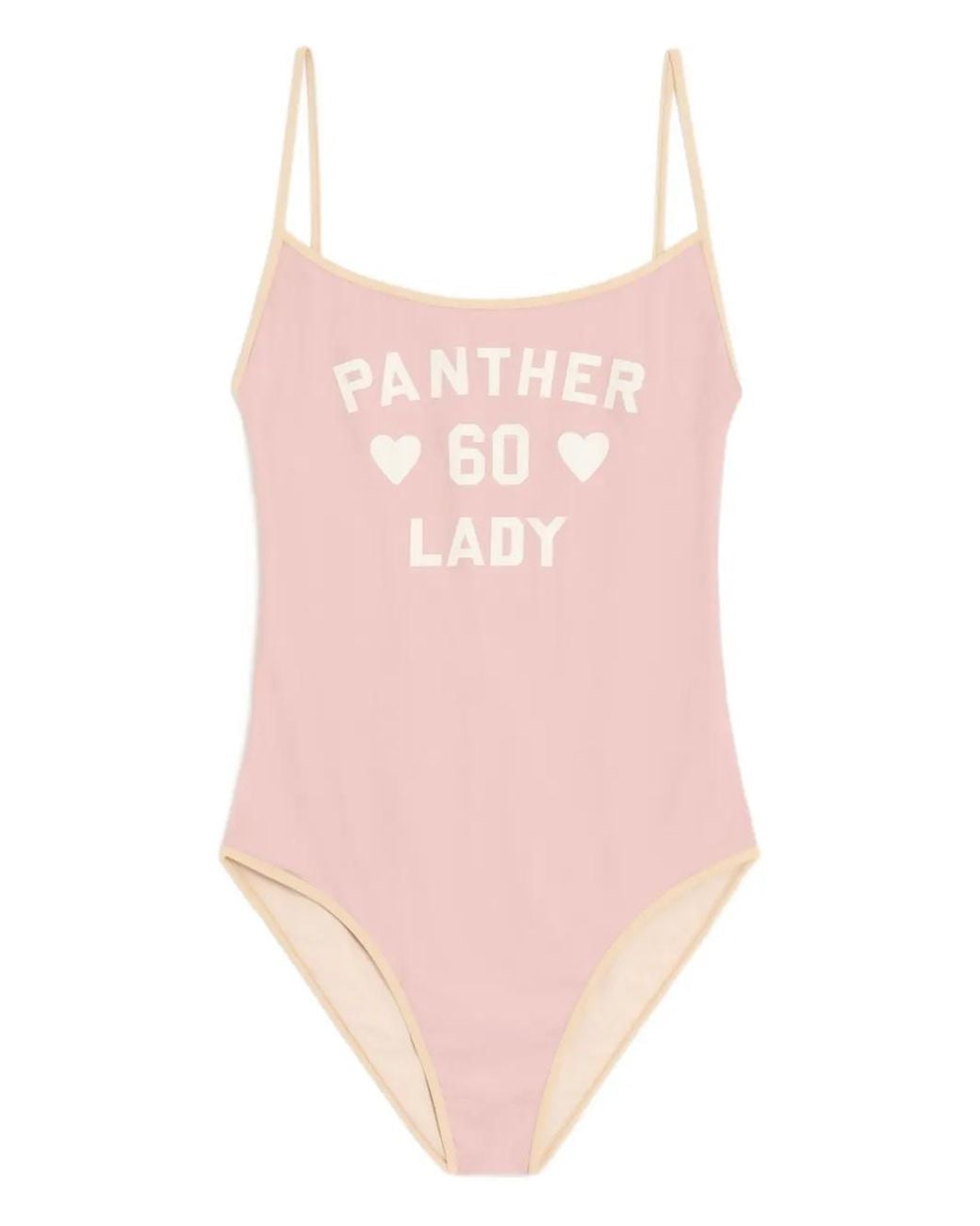 Valentino Garavani Pink Printed Logo-Detail Swimsuit