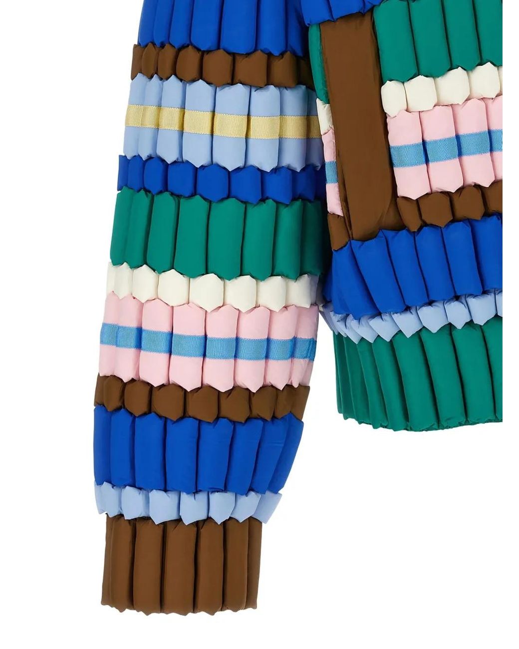 RAXXY Blue 3D Padded Striped Jacket
