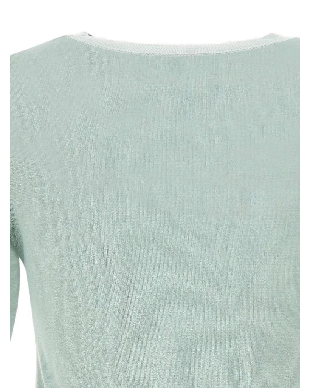 Kangra Blue Short-Sleeve Ribbed-Trim T-Shirt
