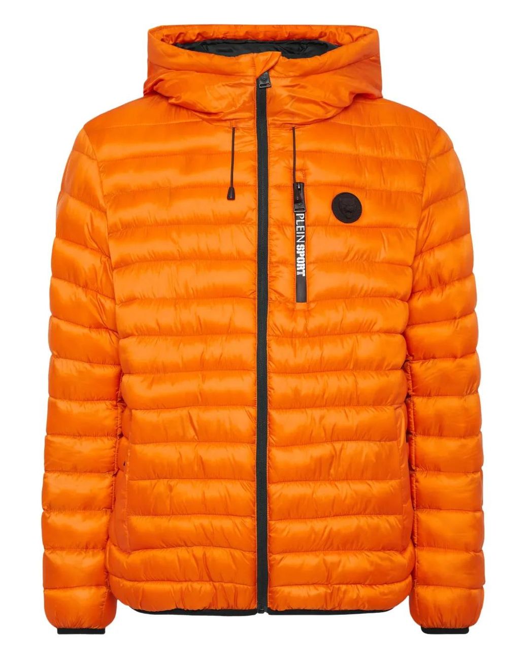 Philipp Plein Orange Light Jacket Bollo Tiger for men
