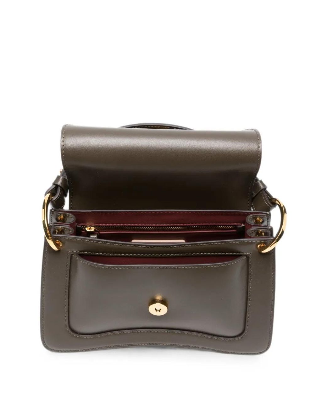 Coccinelle Multicolor Sac À Main En Cuir À Plaque Logo