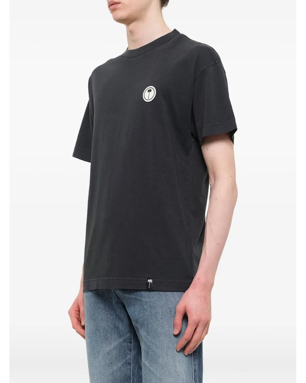 Palm Angels Blue Palm Shadow T-Shirt for men