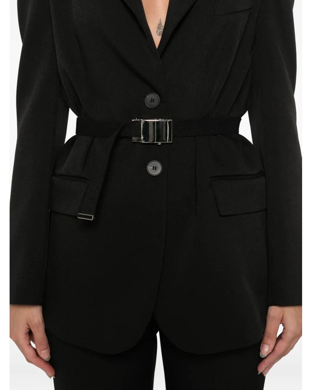 DR. HOPE Black Belted Blazer