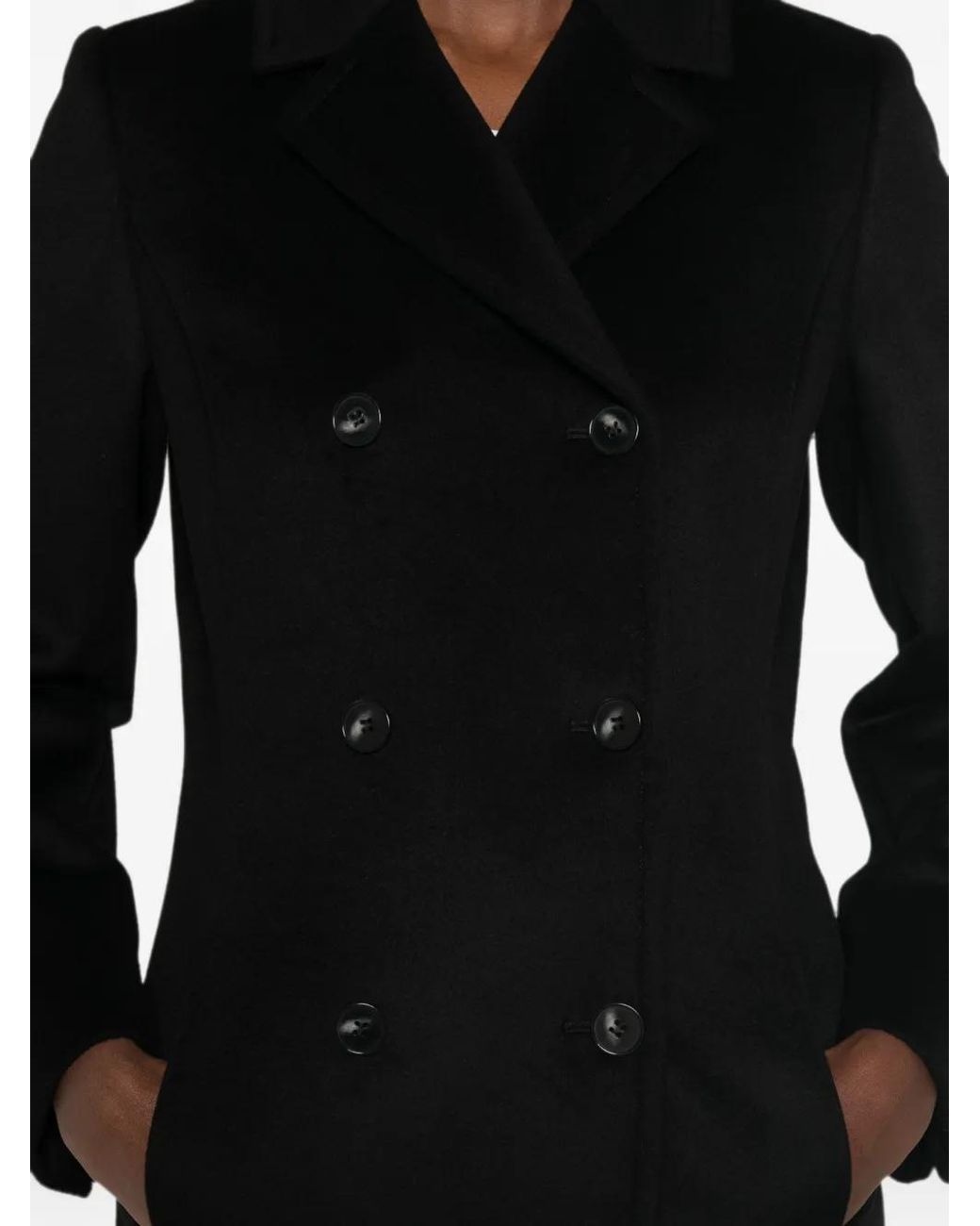 Marella Black Mllpallore Double-Breasted Coat