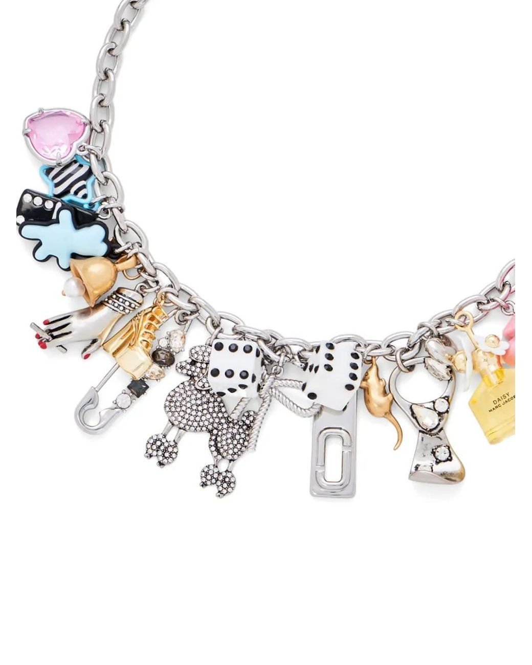 ネックレス・ペンダント Sticker Charm Necklace - Marc Jacobs - l - Silver Marc Jacobs Sticker Charm Necklace | Silver | FARFETCH