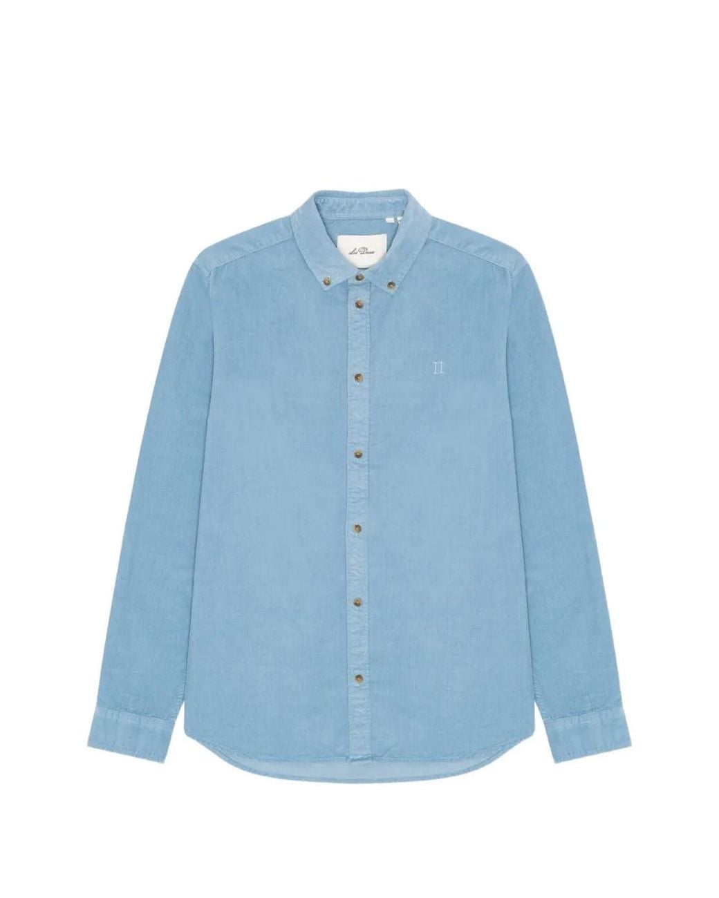 Les Deux Blue Button-Down Cotton Shirt for men