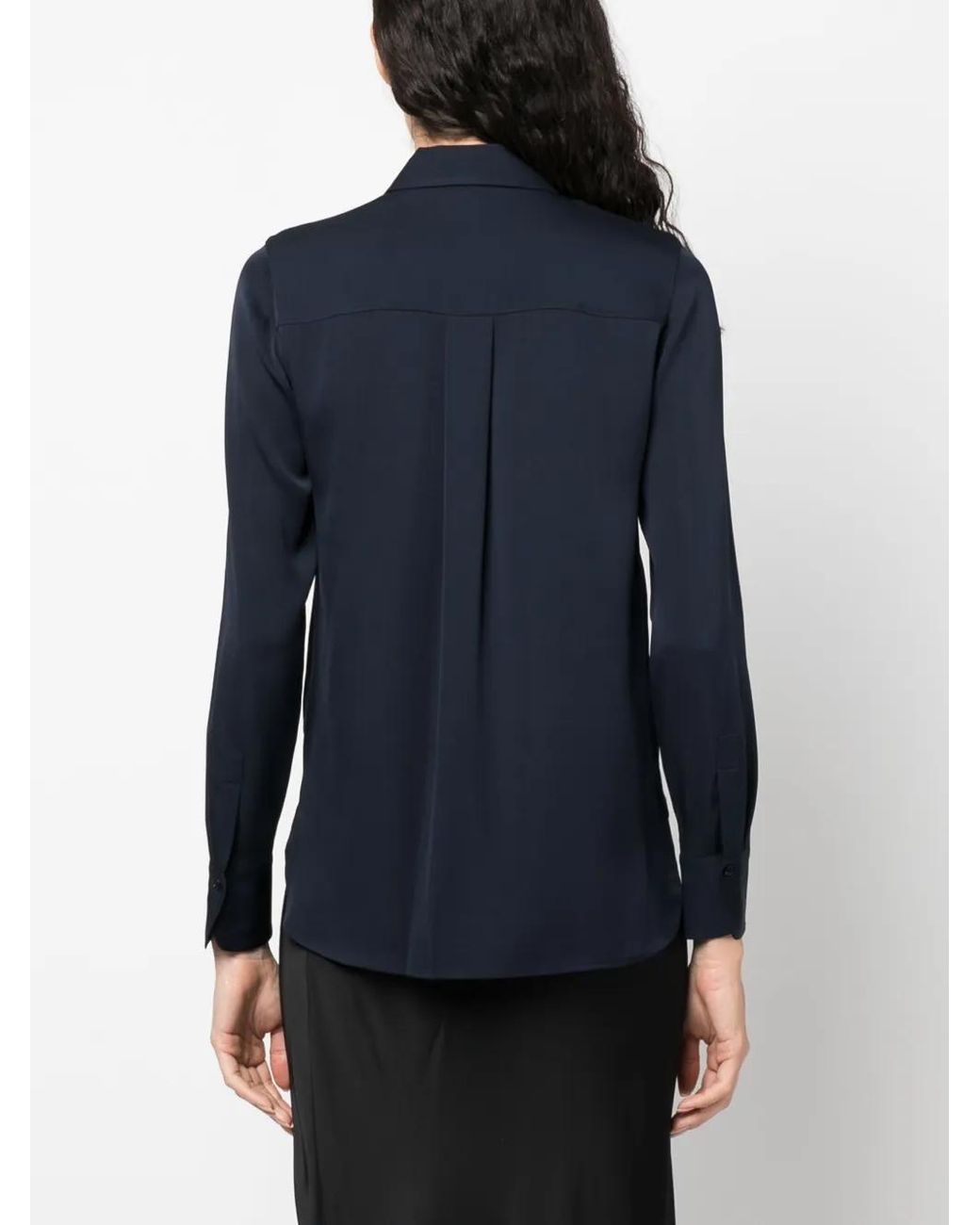 Vince Blue Classic Collar Shirt