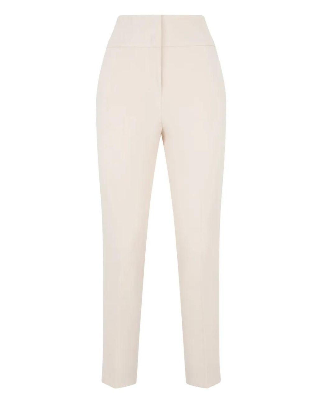 Peserico White Welt-Pocket Straight-Leg Trousers