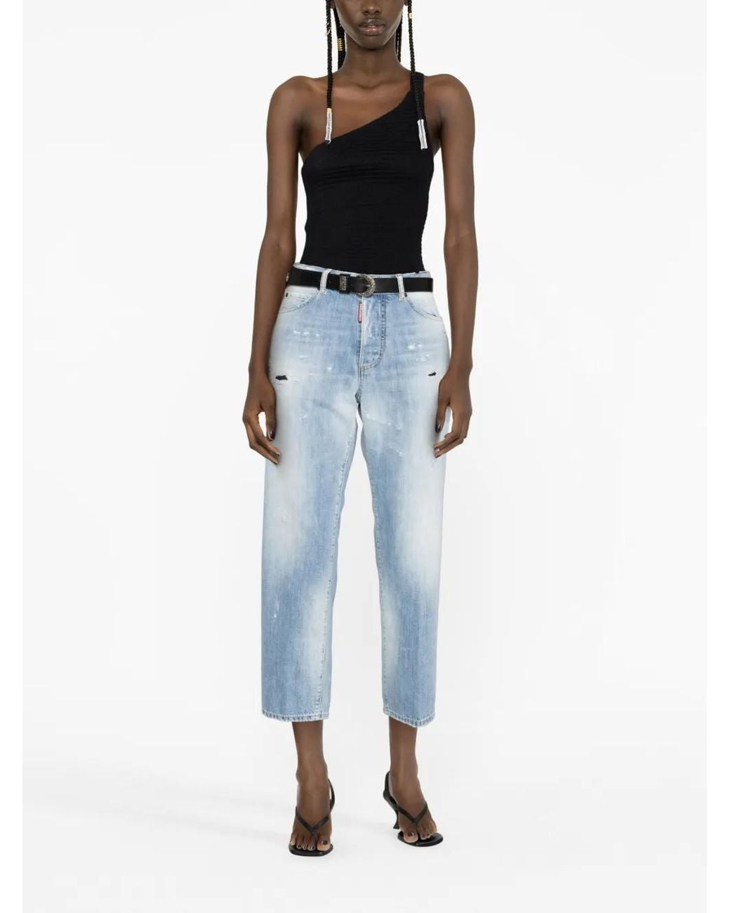 DSquared² Blue Jeans Mit Bleach-Effekt